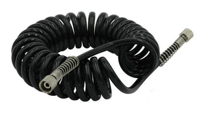 Coiled Air Hose with 2 x 1/8" fem. thread 3m