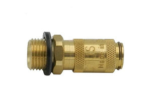 Quick coupling nd 2.7 with 1/8″ male thread, brass