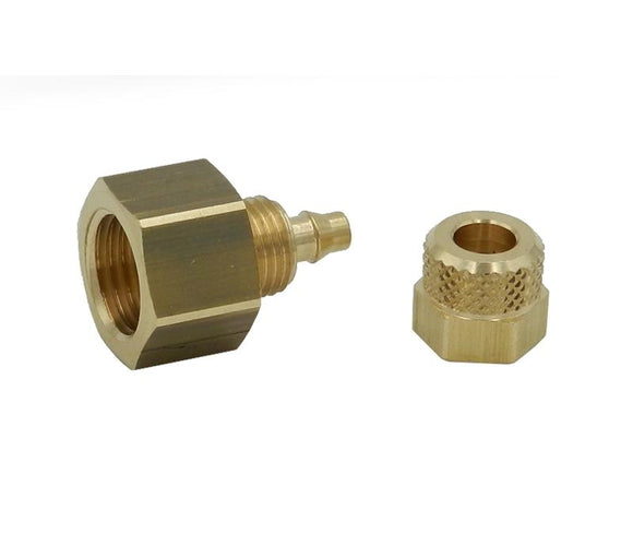 Hose connector 4 x 6 mm with 1/4″ fem. thread