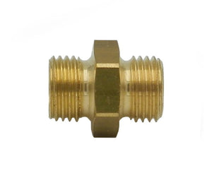 Hexagon double nipple 2 x 1/4″ male thread