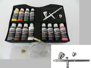 Airbrush Colors Cases With neo CN Airbrush Beginner