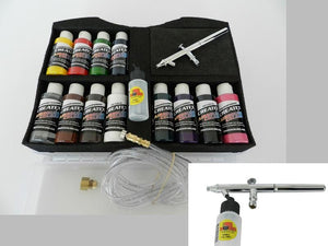 Airbrush Colors Cases With neo BCN Airbrush Beginner